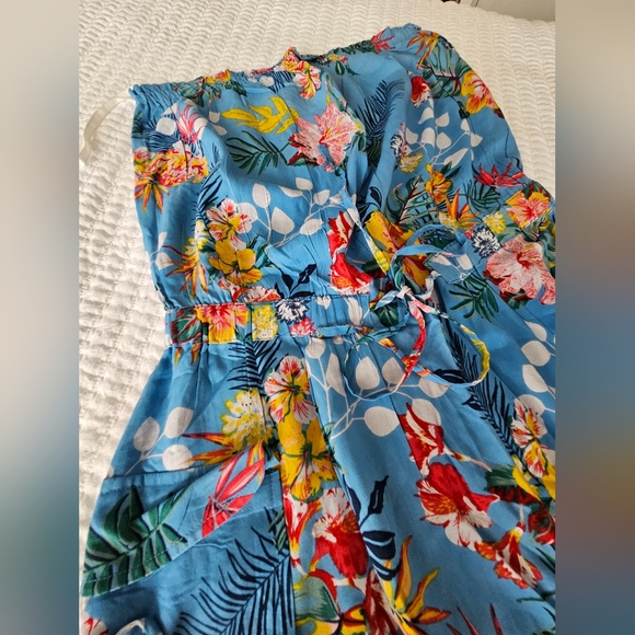 Jumpsuit shoulders off, waist with elastic size Large - Picture 2 of 12